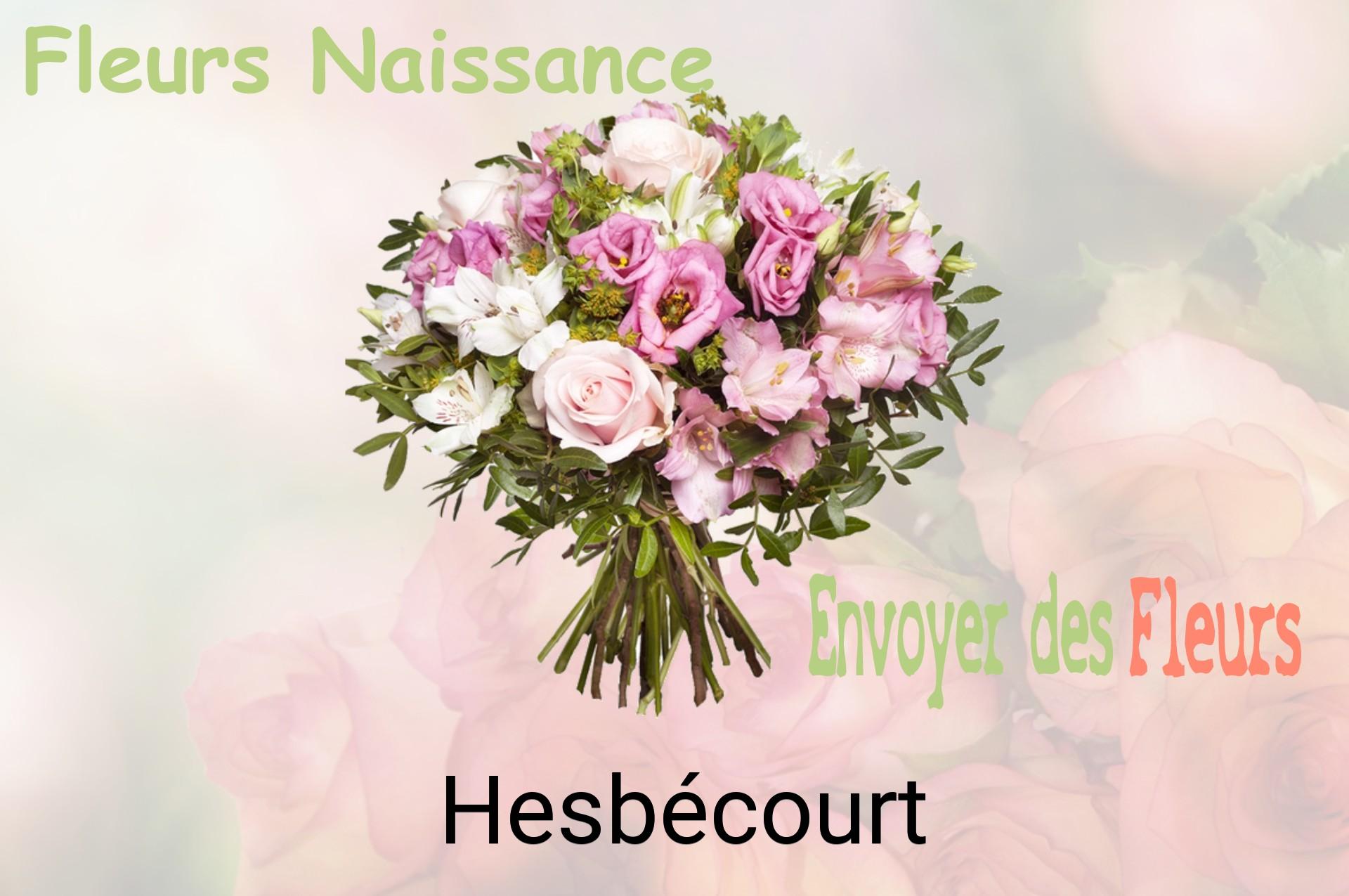 Bouquet de fleurs de naissance livré à Hesbécourt